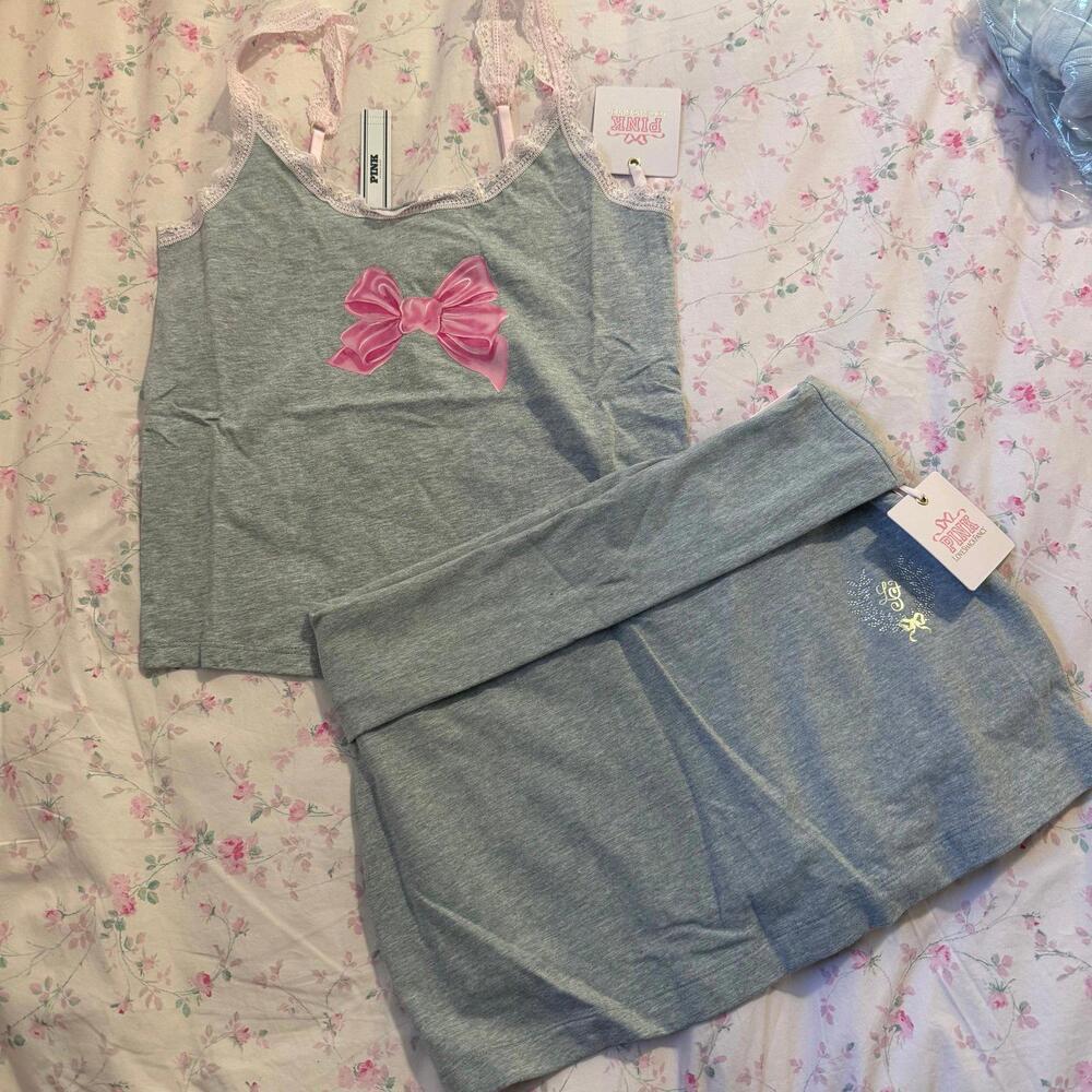 VS PINK x LoveShackFancy Lace Trim Tank Top and Skirt [COPY] - Picture 2 of 5